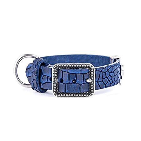 My Family Dog Collar Premium Quality Italian Textured Leather Handmade in I