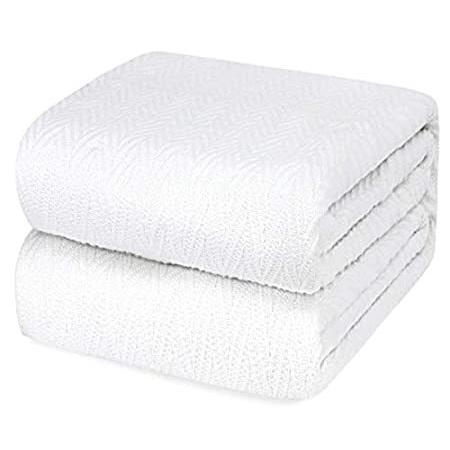 かわいい！ Luxury Blankets Throw Cotton Soft 100% - Size Twin Blankets, Cotton Thermal 毛布、ブランケット