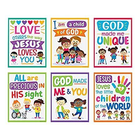 Fun Express キッズ 信仰&多様性 ポスターセット - 教育 - 6ピース