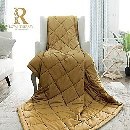 Royal Therapy Weighted Blanket - Heavy 100% Cotton Blankets with Premium Gl