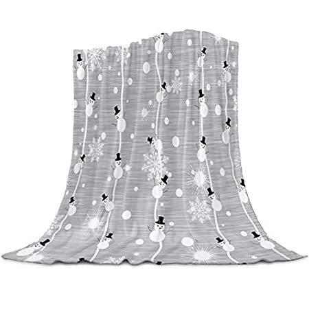Merry Christmas スローブランケット 暖かいファジープラッシュベッドブランケット フリース 50x60インチ フランネルブランケット メ