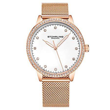 ディズニープリンセスのベビーグッズも大集合 Stuhrling Women S Dorset Crystal Accented Dress Watch With Stainless Steel 腕時計 Cienciadigitaleditorial Com