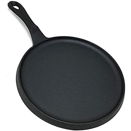 Cast Iron Comal Crepe Pan Nonstick Kosher Seasoned Induction Compatible Fla