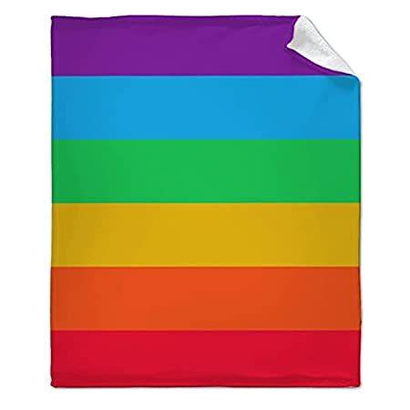 激安本物 Super Blanket Throw Stripe Rainbow NIUJINMALI Soft Fle Comfortable and Warm 毛布、ブランケット 激安本物 Super Blanket Throw Stripe Rainbow NIUJINMALI Soft Fle Comfortable and Warm 毛布、ブランケット
