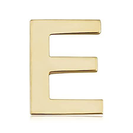 14k イエローゴールド アルファベットイニシャル スタッドピアス ミニマリストジュエリー 金属 不明 8qv6j73afl ファッション Centralcampo Com Br