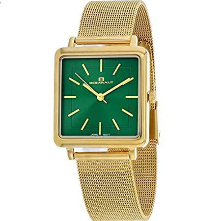 Oceanaut Women's Traditional Quartz Watch with Stainless Steel Strap, Gold,