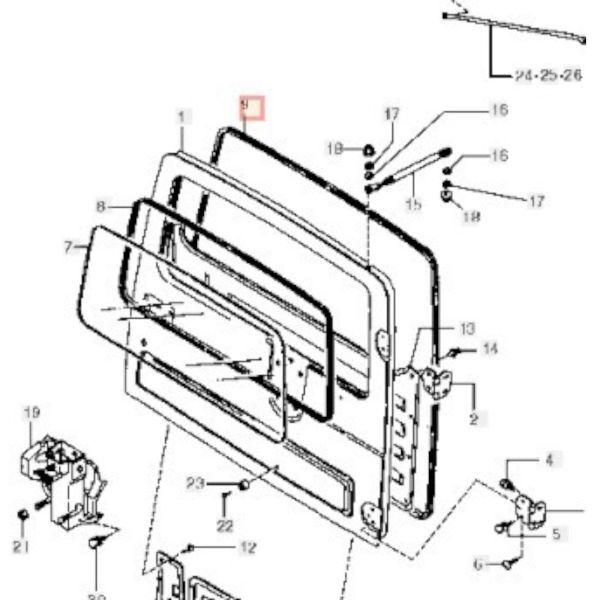 ☆新品未使用品☆ スズキ 純正 JA11 ジムニー バックウインド
