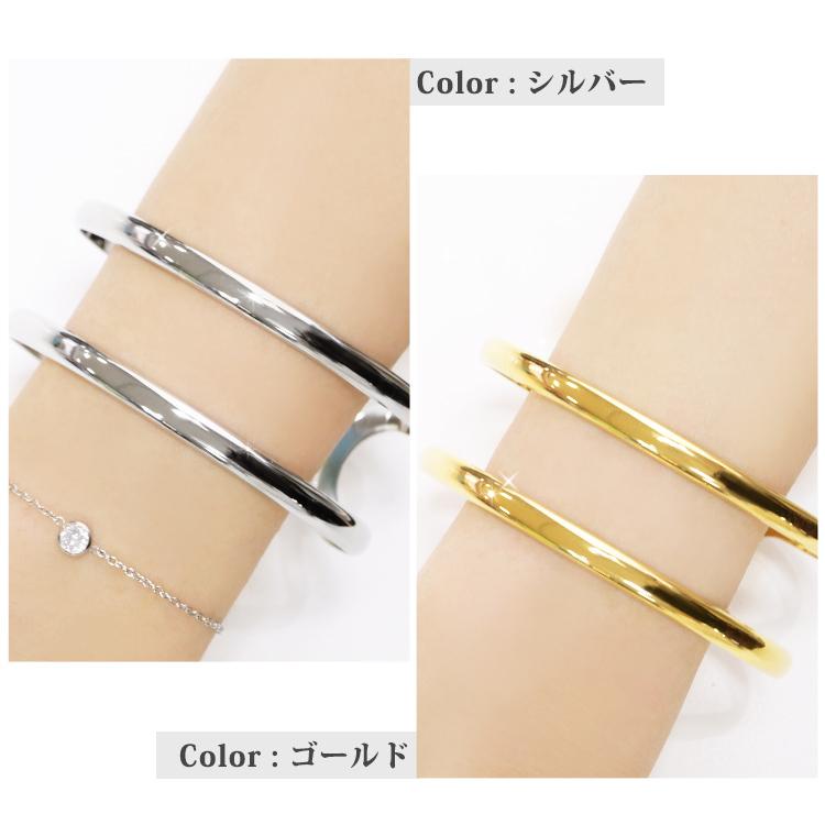 バングル ステンレス ブレスレット ダブルラインバングル レディース 金属アレルギー対応 Br004 金属アレルギー対応ステンシーナナ 通販 Yahoo ショッピング