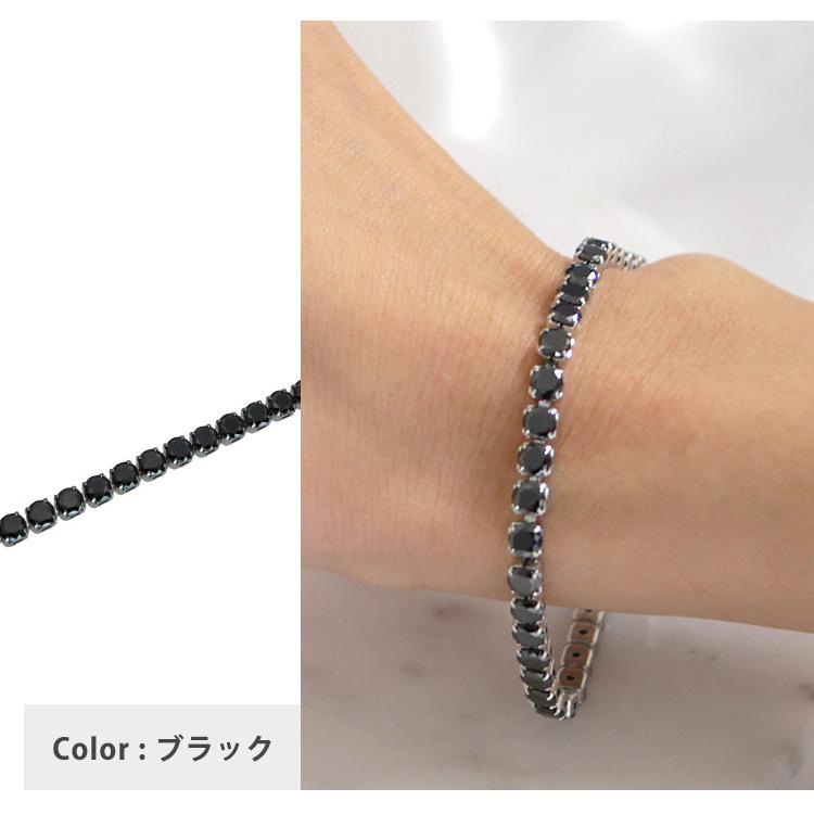 ブレスレット レディース ステンレス 金属アレルギー対応 テニス