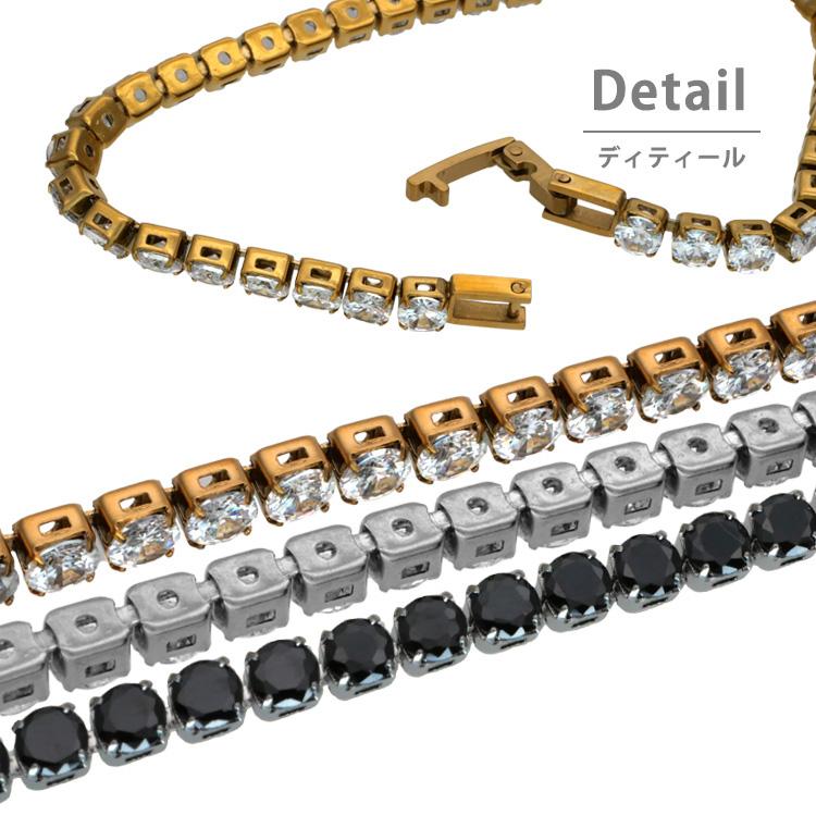 ブレスレット レディース ステンレス 金属アレルギー対応 テニス