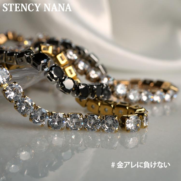 ブレスレット レディース ステンレス 金属アレルギー対応 テニス