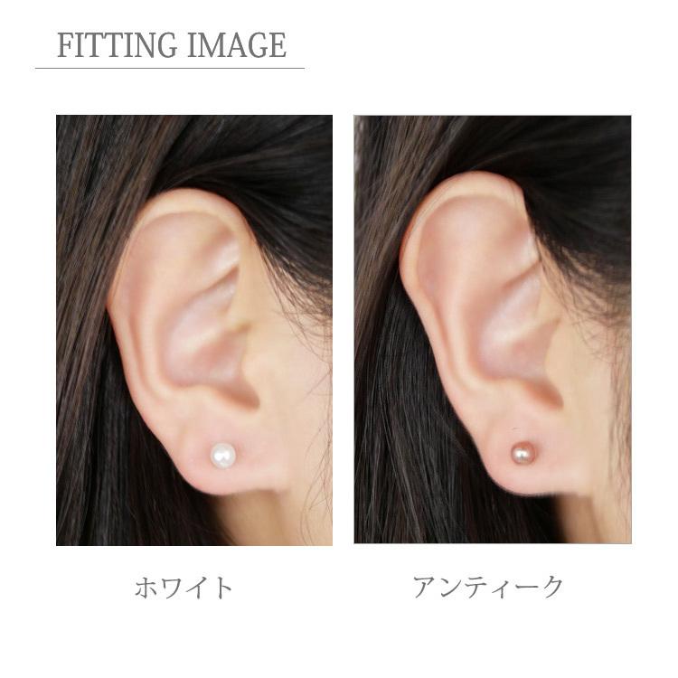 ピアス pierce パール つけっぱなし レディース ファースト セカンド サージカルステンレス 金属アレルギー対応 カチッと スタッド 両耳用｜stency-nana｜16