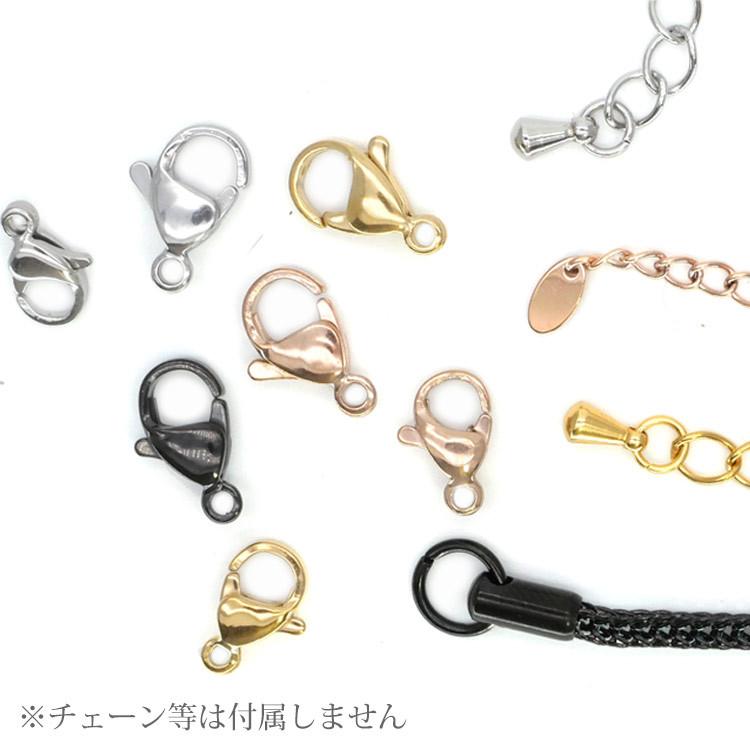 カニカン パーツ アクセサリー ネックレス ブレスレット ハンドメイド 手芸 サージカルステンレス カニフック 単品｜stency-nana｜07