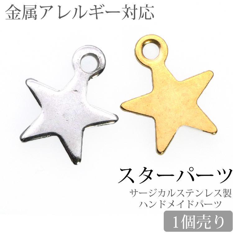 ピアス アクセサリーパーツ 用金具 スターパーツ 星 チャーム 