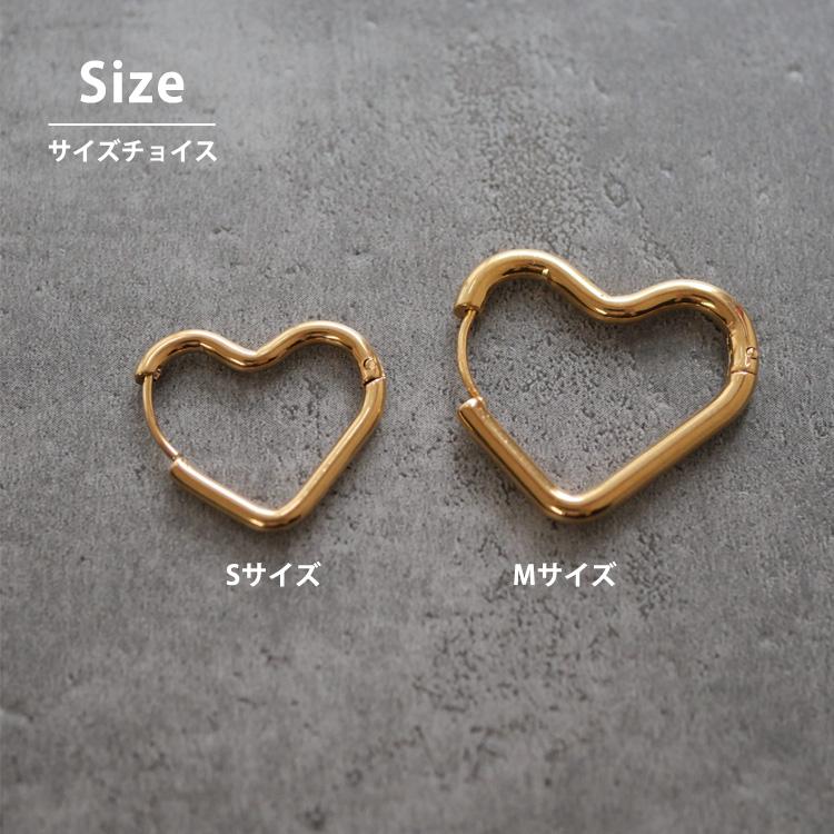ピアス フープ レディース メンズ セカンド 金属アレルギー ハート