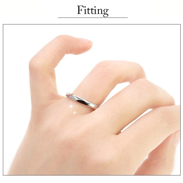 vie（ヴィー） ステンレスリング ファセットカットレディースリング 7