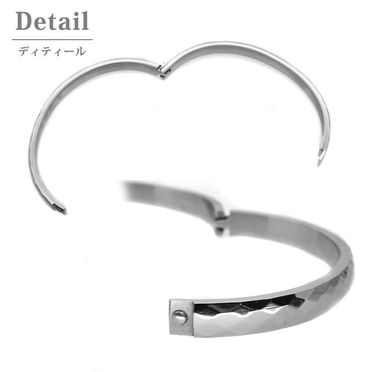 バングル サージカルステンレス レディース 金属アレルギー対応 20代