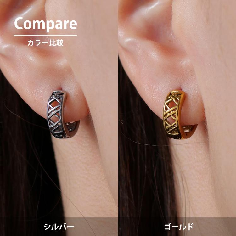フープピアス つけっぱなし サージカルステンレス 金属アレルギー対応