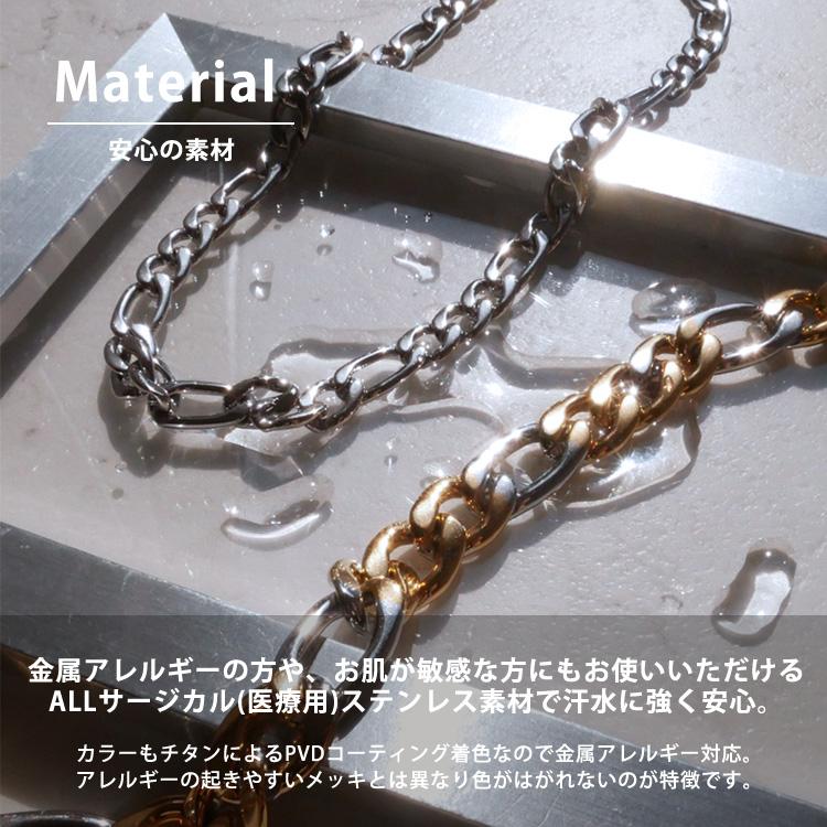 サージカルステンレス ネックレス 喜平チェーン 太め 金属アレルギー