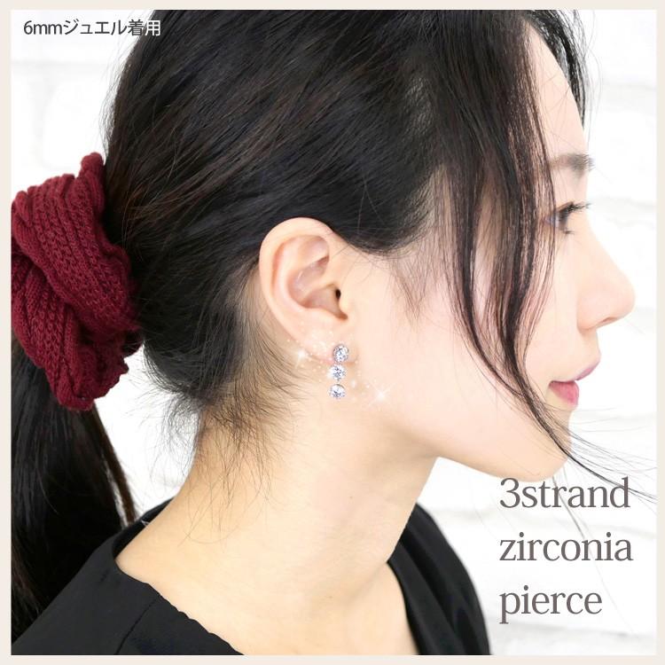 形の違うジルコニウムが素敵な垂れ下がりピアス ARISTA GARNI ガルニ / GARNI ガルニ GP25005 Baroque Stud Pierce