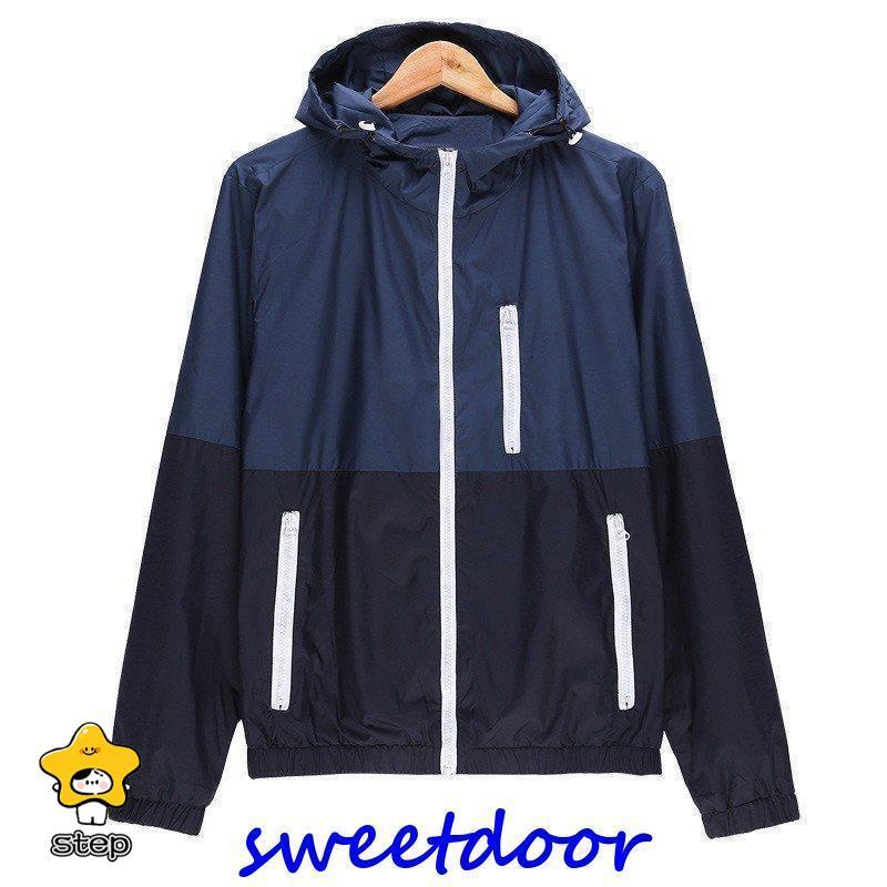 ウインドブレーカーマウンテンパーカーメンズレディース男女兼用ウインドブレーカーパーカーフード付きポケットブルソンアウターライトア |  | 03
