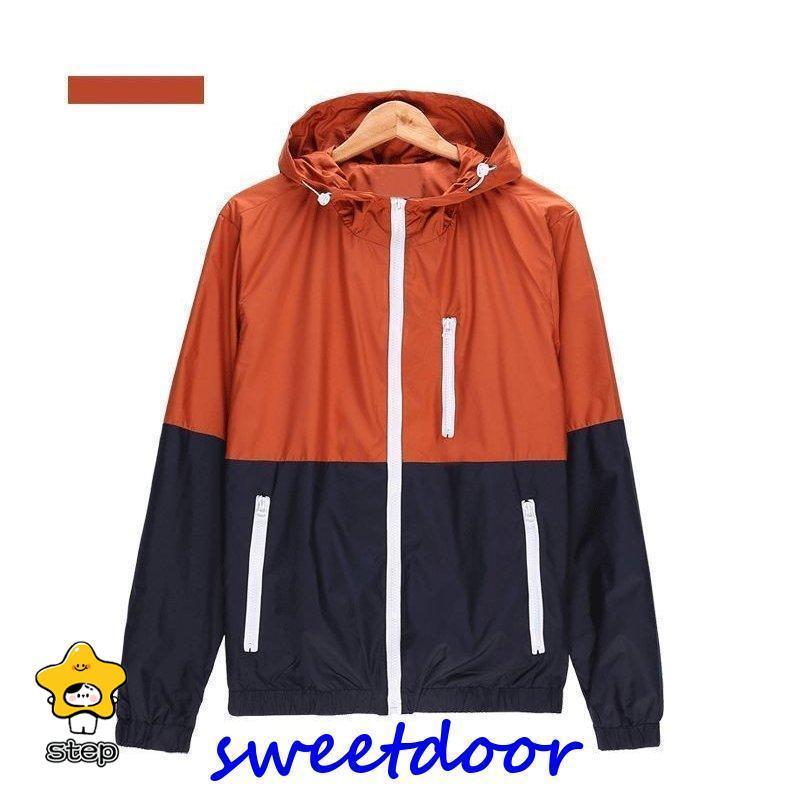 ウインドブレーカーマウンテンパーカーメンズレディース男女兼用ウインドブレーカーパーカーフード付きポケットブルソンアウターライトア |  | 06