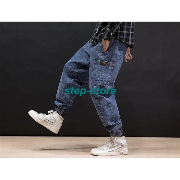 メンズ破れたバギージーンズ,ユーズド加工デニム,ストリートウェア,スケートボードパンツ,ストレートレッグ,パッチワーク,特大のアーバンファッション作業服 ワイドパンツ 極太 デニムパンツ メンズ ジーンズ オリジナルフィット