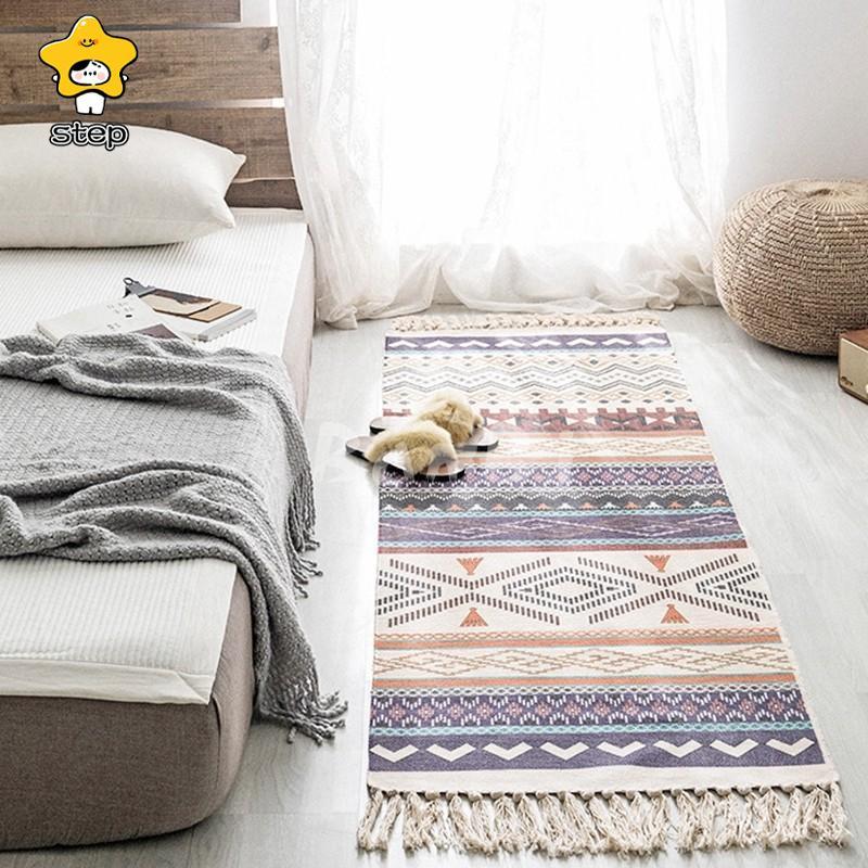 ラグマット おしゃれ カーペット ラグ 洗える 綿 コットン 北欧 リビングラグ ロング 廊下 マット 60×180cm | ブランド登録なし | 06