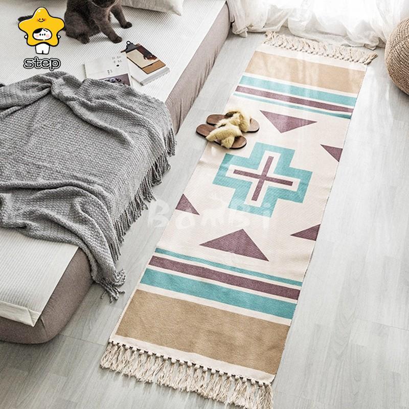 ラグマット おしゃれ カーペット ラグ 洗える 綿 コットン 北欧 リビングラグ ロング 廊下 マット 60×180cm | ブランド登録なし | 07