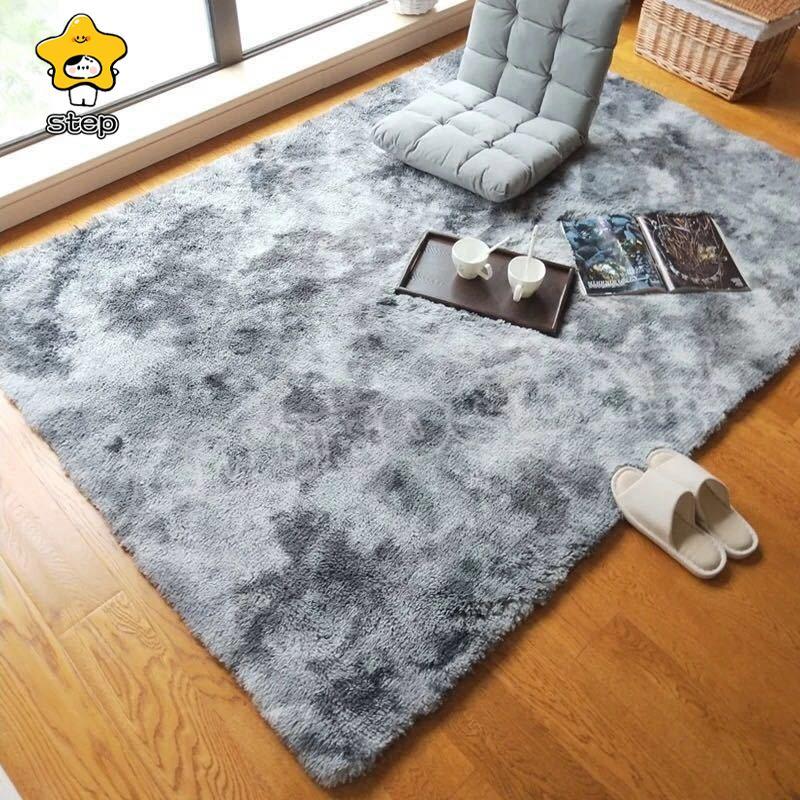 ラグ カーペット ラグマット 200×400 おしゃれ 洗える 厚手 : ステップ