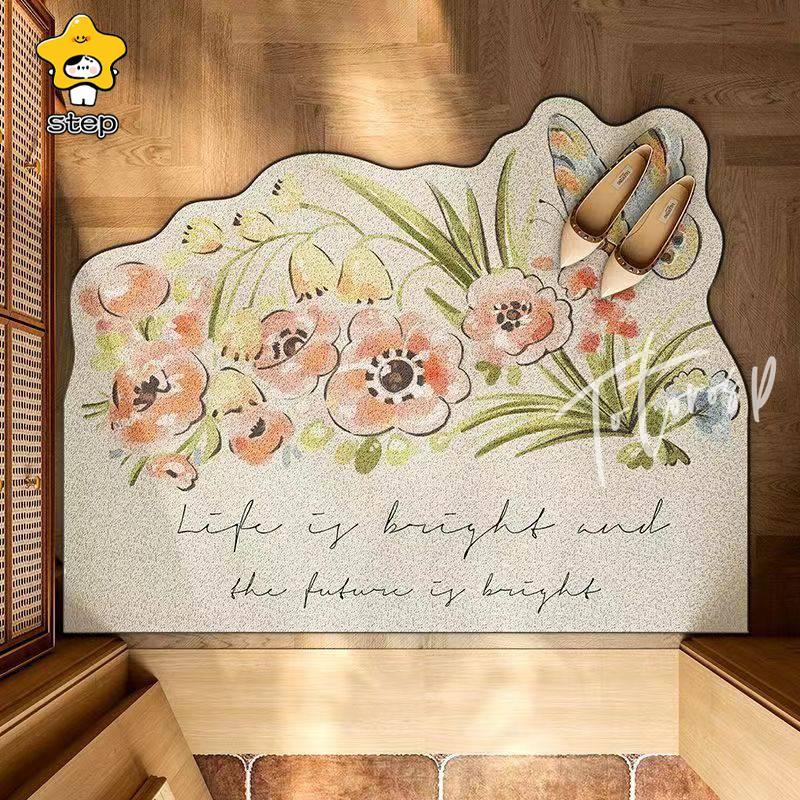 玄関マット おしゃれ ラグマット ラグ カーペット マット 北欧 屋外 屋内 洗える 室内 玄関 オーダーメイド | ブランド登録なし | 04