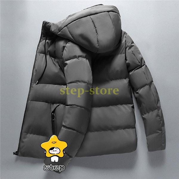 ダウンコート メンズ アウター 中綿入り パーカー 軽量 防寒着 フード