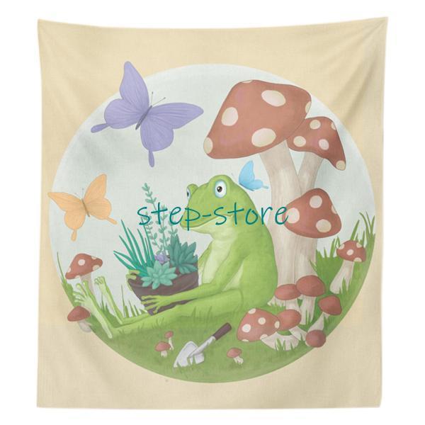 家の寝室のための動物ののタペストリーの壁掛けキッズカエル150x100cm | ブランド登録なし | 01