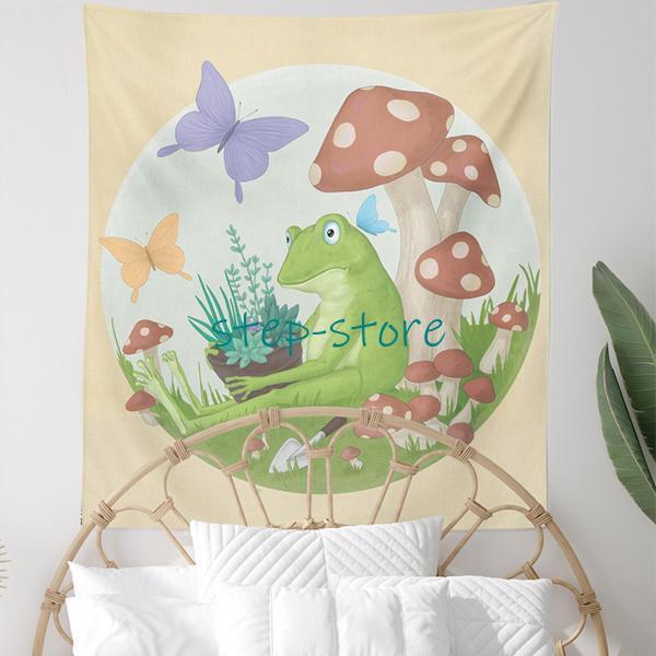 家の寝室のための動物ののタペストリーの壁掛けキッズカエル150x100cm | ブランド登録なし | 04