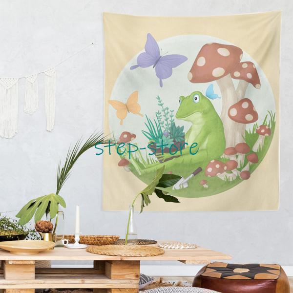家の寝室のための動物ののタペストリーの壁掛けキッズカエル150x100cm | ブランド登録なし | 05