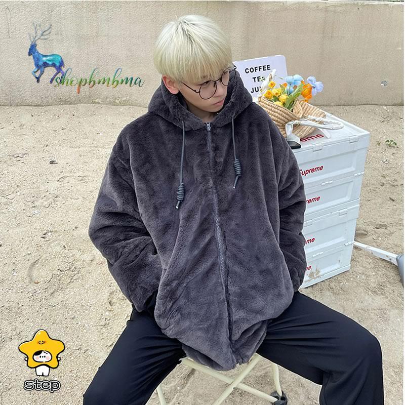 2021新登場 韓国 ファッション ビッグシルエット ボア フード