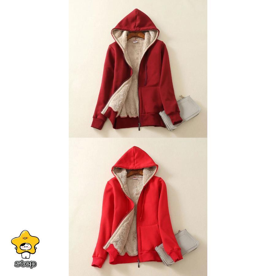 裏起毛 パーカー レディース 厚手 メンズ ボア あったか 防風 コート