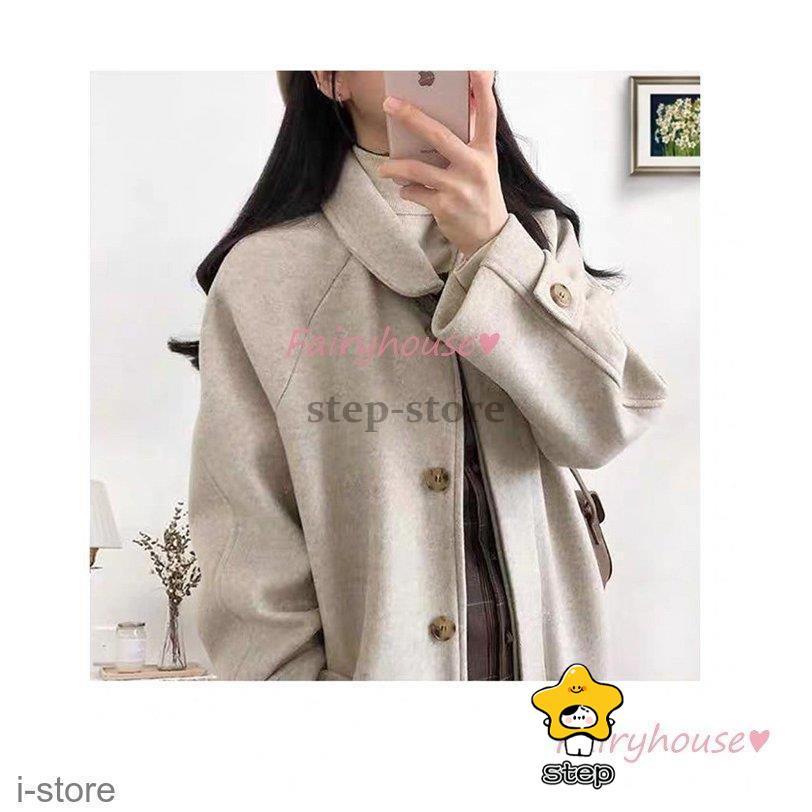 ステンカラーコート レディース 秋冬 40代 黒 チェスターコート ロング丈 ラシャジャケット オーバー 韓国風 アウター 通勤 オシャレ ゆったり 大人30代 50代 | ブランド登録なし | 12