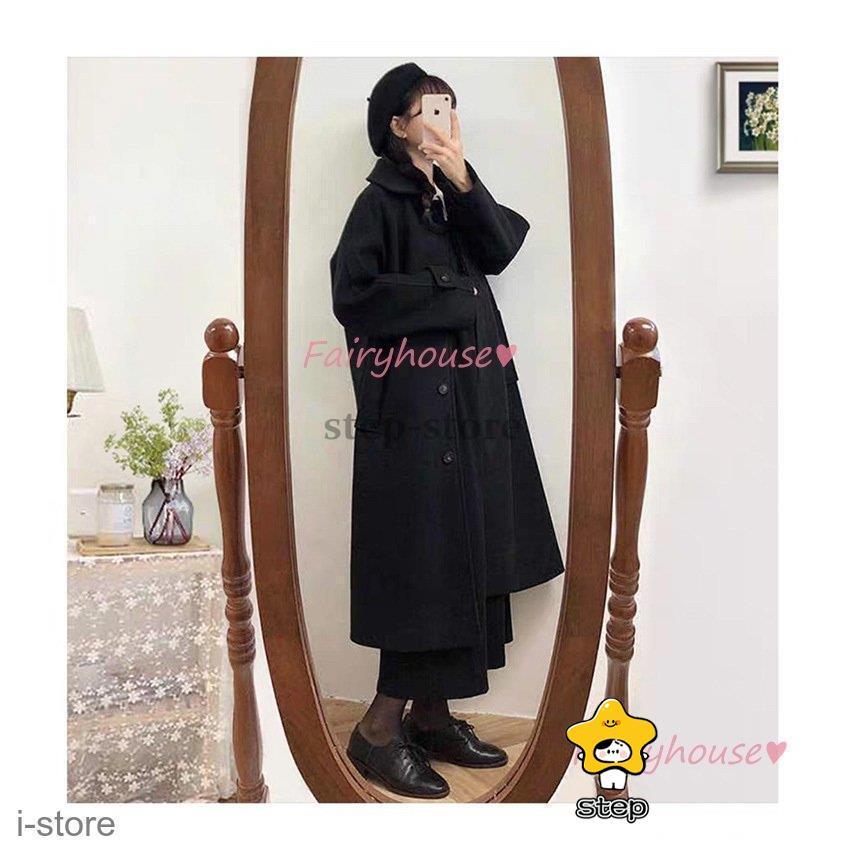 ステンカラーコート レディース 秋冬 40代 黒 チェスターコート ロング丈 ラシャジャケット オーバー 韓国風 アウター 通勤 オシャレ ゆったり 大人30代 50代 | ブランド登録なし | 13