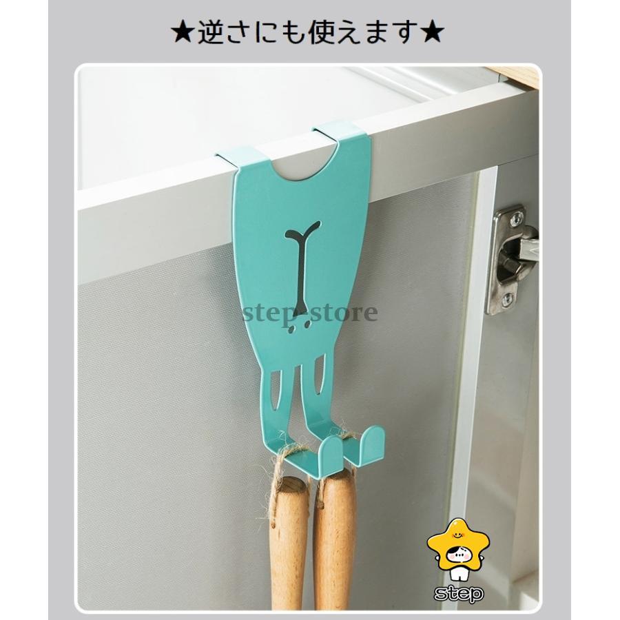 ドアハンガーフック ドアフック ウォールフック 2連 ドア用 ハンガーフック 帽子フック 吊り下げ収納 カバン 鞄 ウサギ かわいい | ブランド登録なし | 10