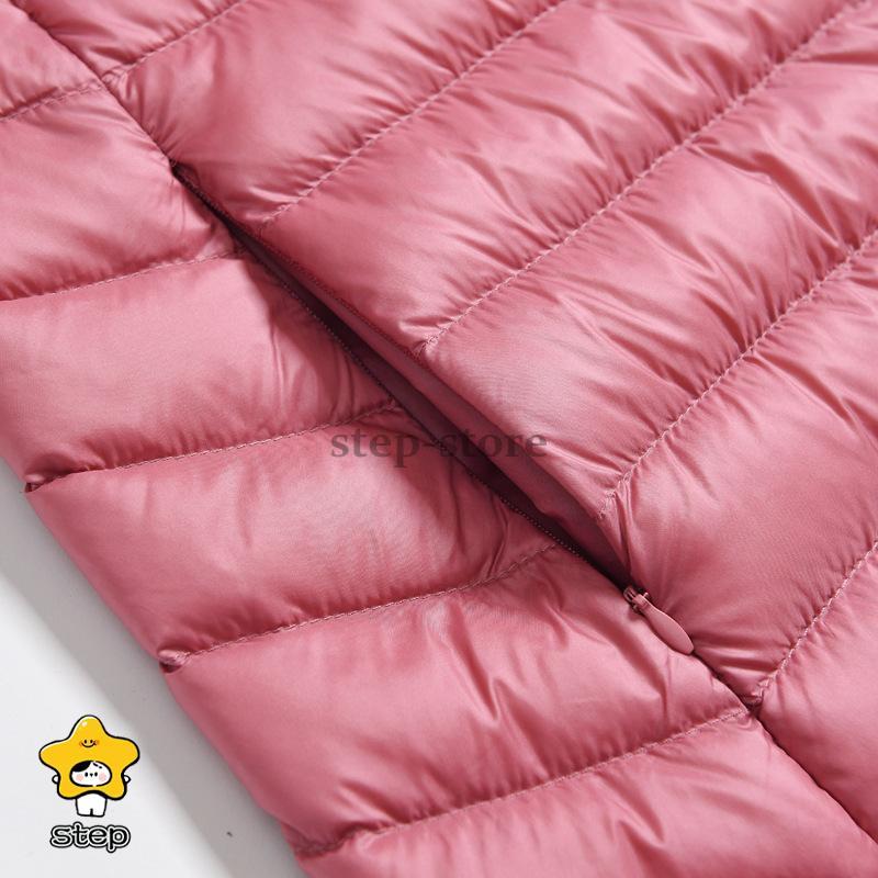 ダウンベスト レディース ロング丈 ライトダウン 軽量 前開き 中綿ベスト 袖なし チョッキ アウター 一部即納 ジャケット 防寒 保温 無地 秋冬 アウトドア 通勤 | ブランド登録なし | 19