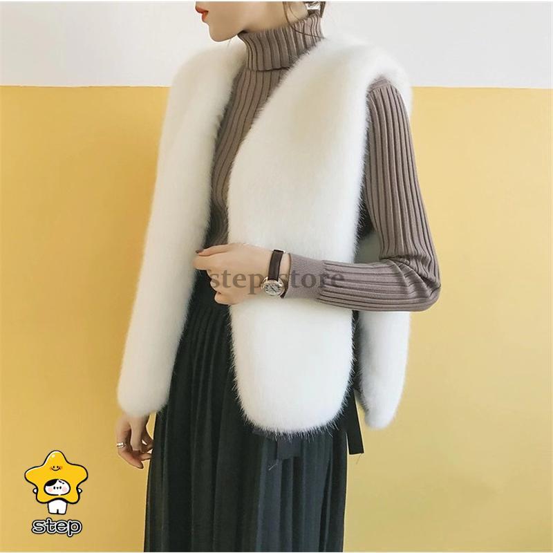 ファーベスト 毛皮ベスト ふわふわ ベスト レディース フェイクファー ファージャケット 秋冬 保温防寒 ノースリーブ 暖かい | ブランド登録なし | 11