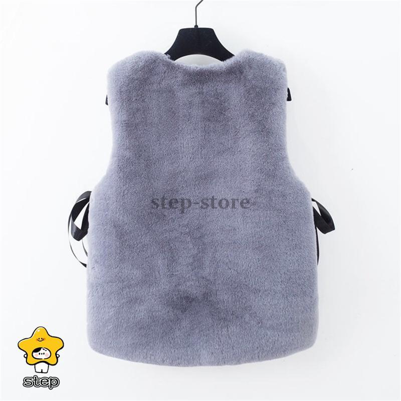 ファーベスト 毛皮ベスト ふわふわ ベスト レディース フェイクファー ファージャケット 秋冬 保温防寒 ノースリーブ 暖かい | ブランド登録なし | 14