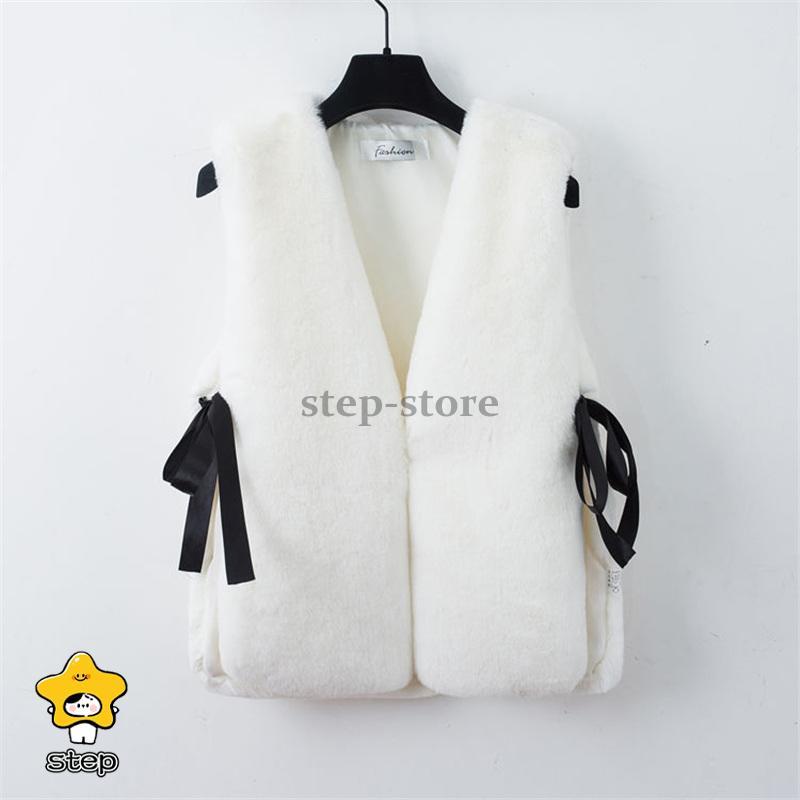 ファーベスト 毛皮ベスト ふわふわ ベスト レディース フェイクファー ファージャケット 秋冬 保温防寒 ノースリーブ 暖かい | ブランド登録なし | 05