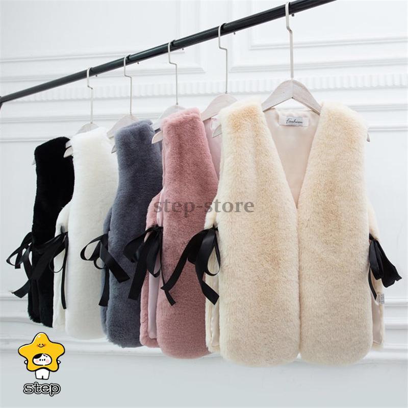 ファーベスト 毛皮ベスト ふわふわ ベスト レディース フェイクファー ファージャケット 秋冬 保温防寒 ノースリーブ 暖かい | ブランド登録なし | 07