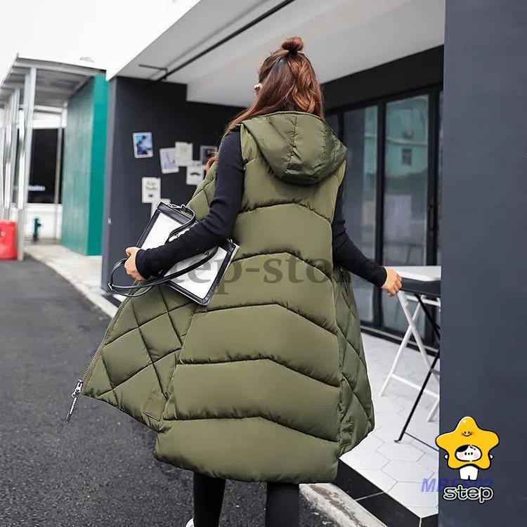 ロングベスト 秋服 レディース ライトアウター 上着 羽織り ダウンベスト キルティング 大きめ ゆったり 前開き 暖かい 防寒 秋冬 アウトドア | ブランド登録なし | 10