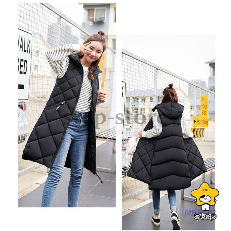 ロングベスト 秋服 レディース ライトアウター 上着 羽織り ダウンベスト キルティング 大きめ ゆったり 前開き 暖かい 防寒 秋冬 アウトドア | ブランド登録なし | 12