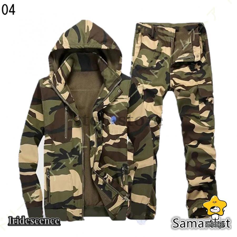 アウトドアジャケット 上下セット メンズ 登山ウェア 撥水 透湿 釣り バイク ゴルフ 作業着  トレッキングパンツ 秋冬 柄 | ブランド登録なし | 12