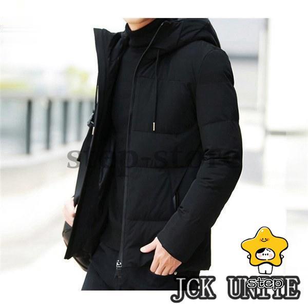 中綿ジャケット メンズ キルティングコート 中綿ダウン コート アウター 防寒 ビジネス スリム 軽めジャケット ショート丈 フード付き 秋冬 | ブランド登録なし | 14