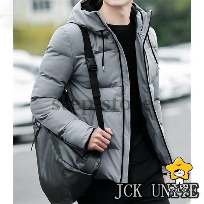 中綿ジャケット メンズ キルティングコート 中綿ダウン コート アウター 防寒 ビジネス スリム 軽めジャケット ショート丈 フード付き 秋冬 | ブランド登録なし | 16